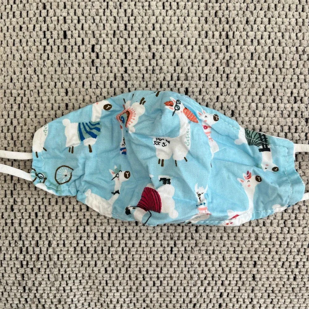 Kids alpaca face mask!